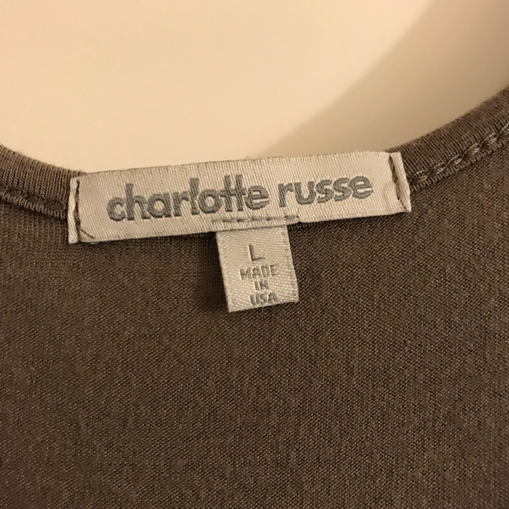 Olive Green Ruched Dress - Picture 2 of 4